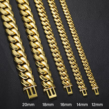 Load image into Gallery viewer, Cuban Link Necklace & Bracelet (12mm-20mm)