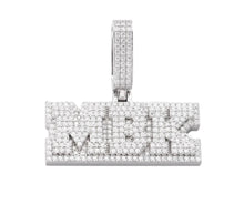 Load image into Gallery viewer, Small Block Triple Layer Name Pendant