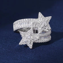 Load image into Gallery viewer, Star Baguette Ring