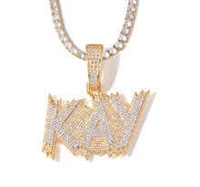 Load image into Gallery viewer, Street Triple Layer Name Pendant