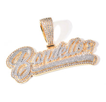 Load image into Gallery viewer, Triple Layer Swoosh Name Pendant