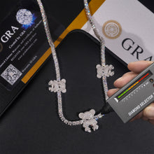 Load image into Gallery viewer, 3mm Bear Tennis Necklace