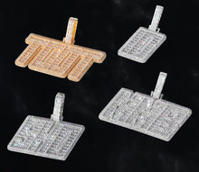 Load image into Gallery viewer, Baguette Block Name Pendant