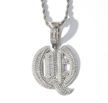 Load image into Gallery viewer, Iced Out Old English Name Pendant
