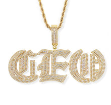 Load image into Gallery viewer, Iced Out Old English Name Pendant
