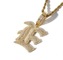 Load image into Gallery viewer, Iced Out Old English Name Pendant