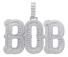 Load image into Gallery viewer, Large Baguette Name Pendant