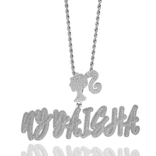 Load image into Gallery viewer, Anniversary Script Name Pendant