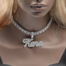 Load image into Gallery viewer, Triple Layer Name Pendant