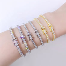 Load image into Gallery viewer, Solid 10K Gold Tennis Bracelet (3mm/4mm)