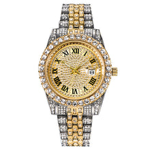 Load image into Gallery viewer, Iced Out Two Tone Bossed up Watch