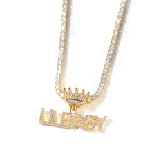 Load image into Gallery viewer, Kids Boys/Girls Small Name pendant w/ Crown or Butterfly