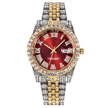 Load image into Gallery viewer, Iced Out Two Tone Bossed up Watch