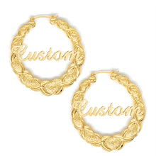 Load image into Gallery viewer, XOXO Hoop Earrings