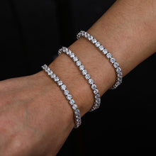 Load image into Gallery viewer, Tennis Bracelet w/ Name Engraving (3mm/4mm/5mm)