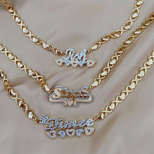 Load image into Gallery viewer, Double Plated XOXO Name Chain