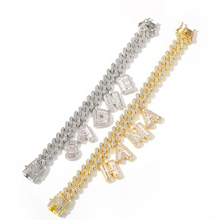 Load image into Gallery viewer, Cuban Link Name Anklet (12mm)