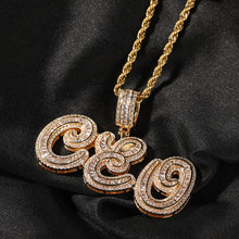 Load image into Gallery viewer, Swirl Baguette Name Pendant