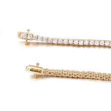 Load image into Gallery viewer, Solid 10K Gold Tennis Bracelet (3mm/4mm)