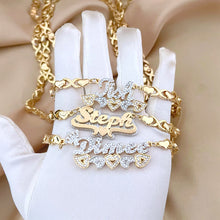 Load image into Gallery viewer, Double Plated XOXO Name Chain