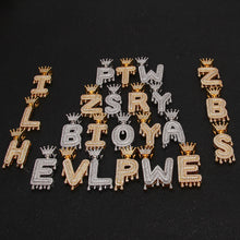 Load image into Gallery viewer, Drippy Name Pendant W/ Crown Bail