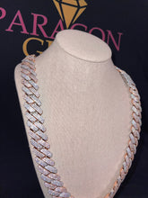 Load image into Gallery viewer, 20mm Two Tone Cuban Necklace & Bracelet Set