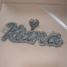 Load image into Gallery viewer, Big Triple Layer Baguette Name Pendant