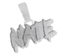Load image into Gallery viewer, 2 Layer Brush Name Pendant