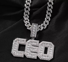 Load image into Gallery viewer, Medium Baguette Block Name Pendant