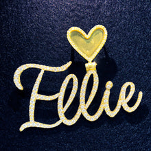 Load image into Gallery viewer, Name Pendant w/ Photo bail