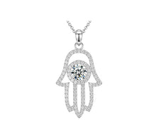 Load image into Gallery viewer, 925 Silver Hamsa Hand