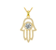Load image into Gallery viewer, 925 Silver Hamsa Hand
