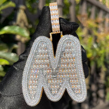 Load image into Gallery viewer, Bubble Baguette Name Pendant