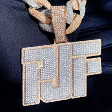 Load image into Gallery viewer, Double Layer Tech Name Pendant