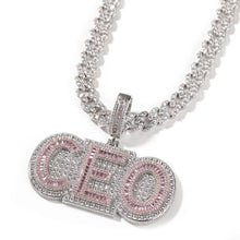 Load image into Gallery viewer, Double Layer Baguette Princess Name Pendant