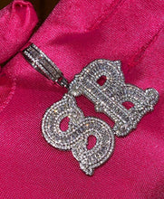 Load image into Gallery viewer, Baguette Initials Pendant