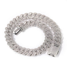 Load image into Gallery viewer, Baguette Cuban Link Necklace (13mm)