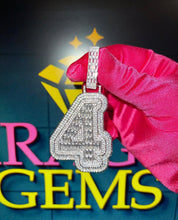 Load image into Gallery viewer, Jumbo Single Letter Baguette Pendant