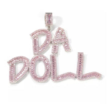 Load image into Gallery viewer, Princess Baguette Name Pendant