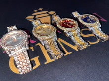 Load image into Gallery viewer, Iced Out Two Tone Bossed up Watch