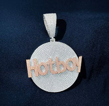 Load image into Gallery viewer, Name Over Circle Pendant