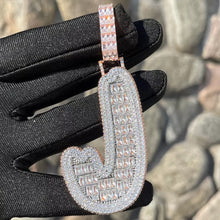 Load image into Gallery viewer, Bubble Baguette Name Pendant