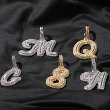 Load image into Gallery viewer, Jumbo Single Letter Cursive Baguette