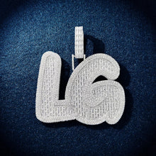 Load image into Gallery viewer, Bubble Baguette Name Pendant