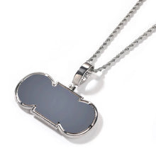 Load image into Gallery viewer, Double Layer Baguette Princess Name Pendant