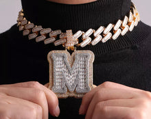 Load image into Gallery viewer, Jumbo Single Letter Baguette Pendant