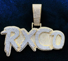 Load image into Gallery viewer, 2 Layer Brush Name Pendant