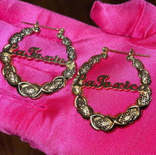 Load image into Gallery viewer, XOXO Hoop Earrings