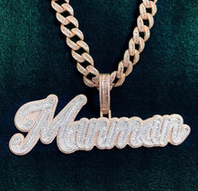 Load image into Gallery viewer, Medium Baguette Name Pendant