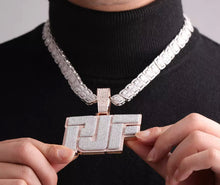 Load image into Gallery viewer, Double Layer Tech Name Pendant
